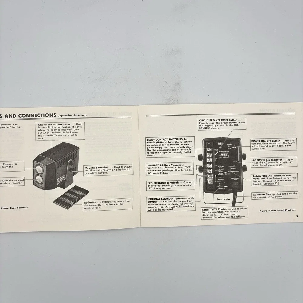 Safe House Invisible Pulsed Beam Infrared Photorelay Alarm 49-307 Radio Shack